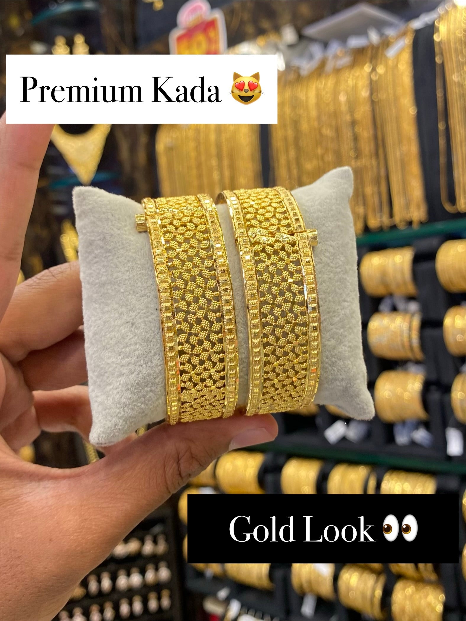 Gold Plated Kada - FAA FASHION