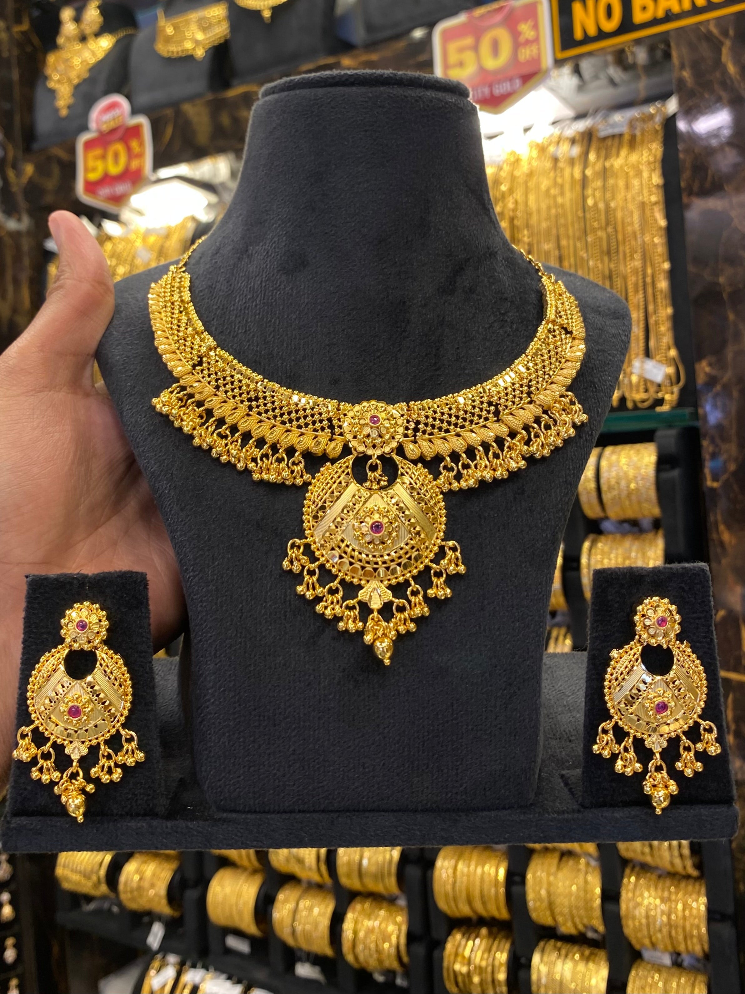 Gold Plated Neck Set - FAA FASHION