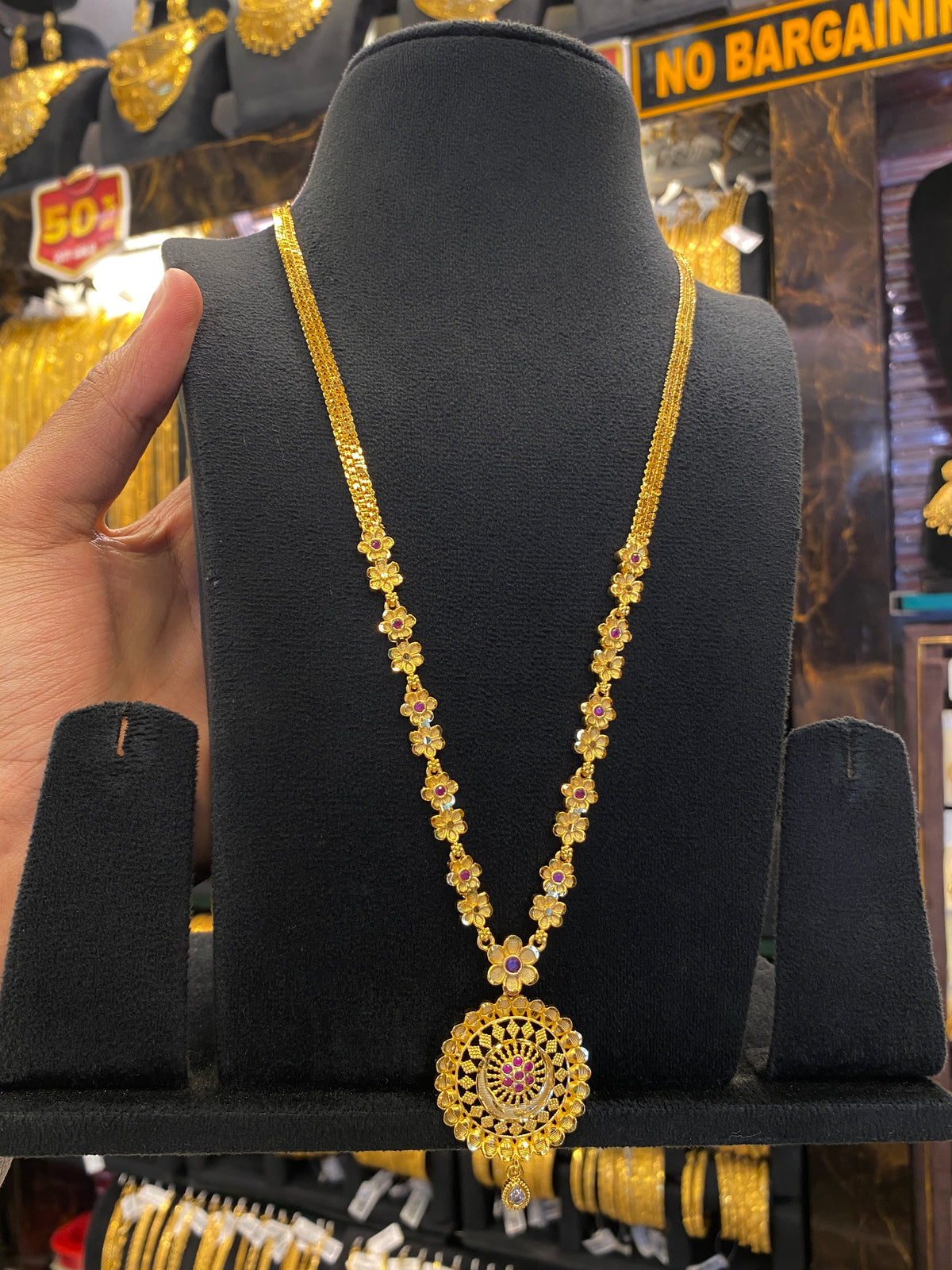 Statement Sleek Long Set - Gold Plated