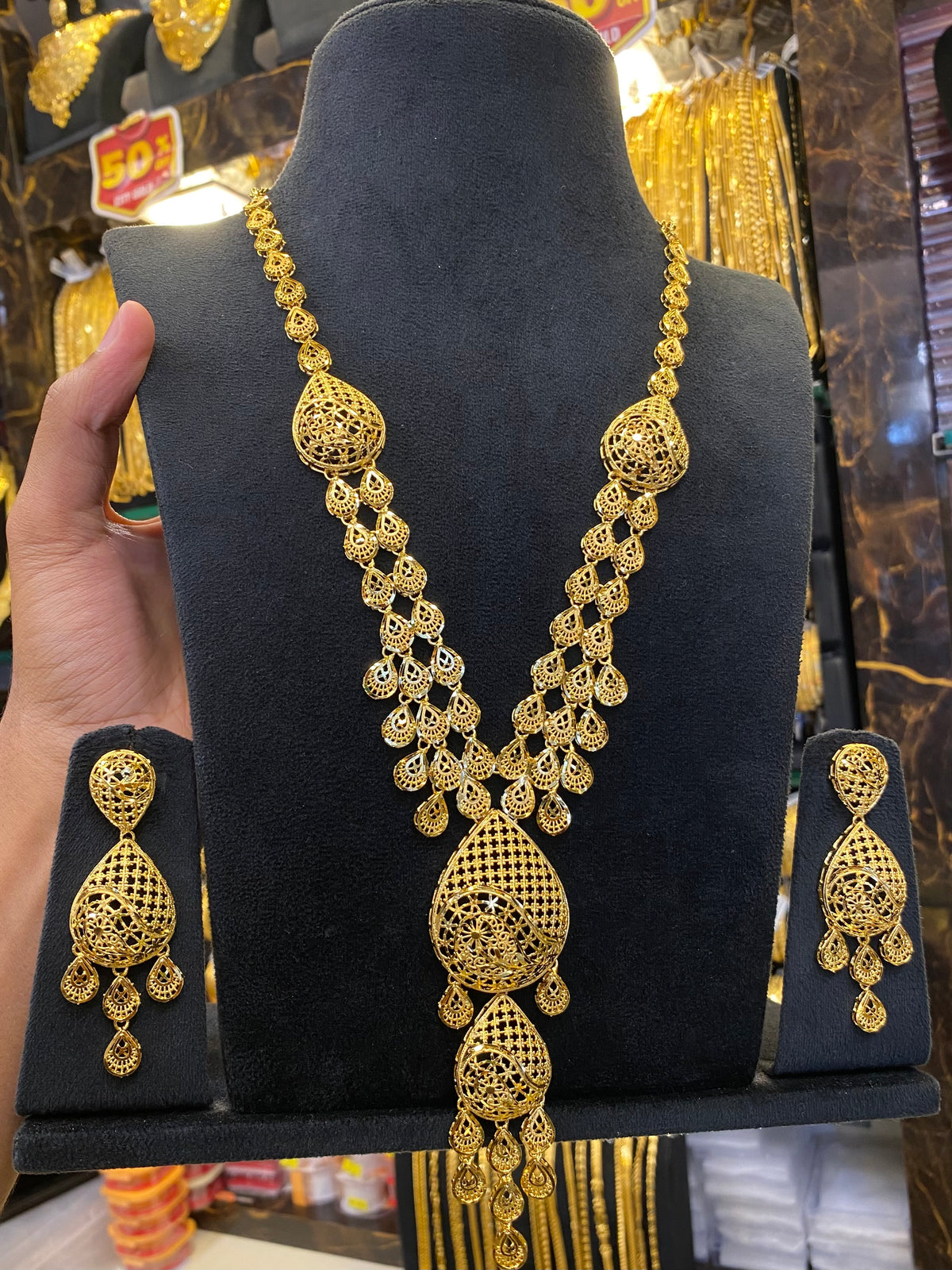 Turkish Style Long Set Full - Gold Plated