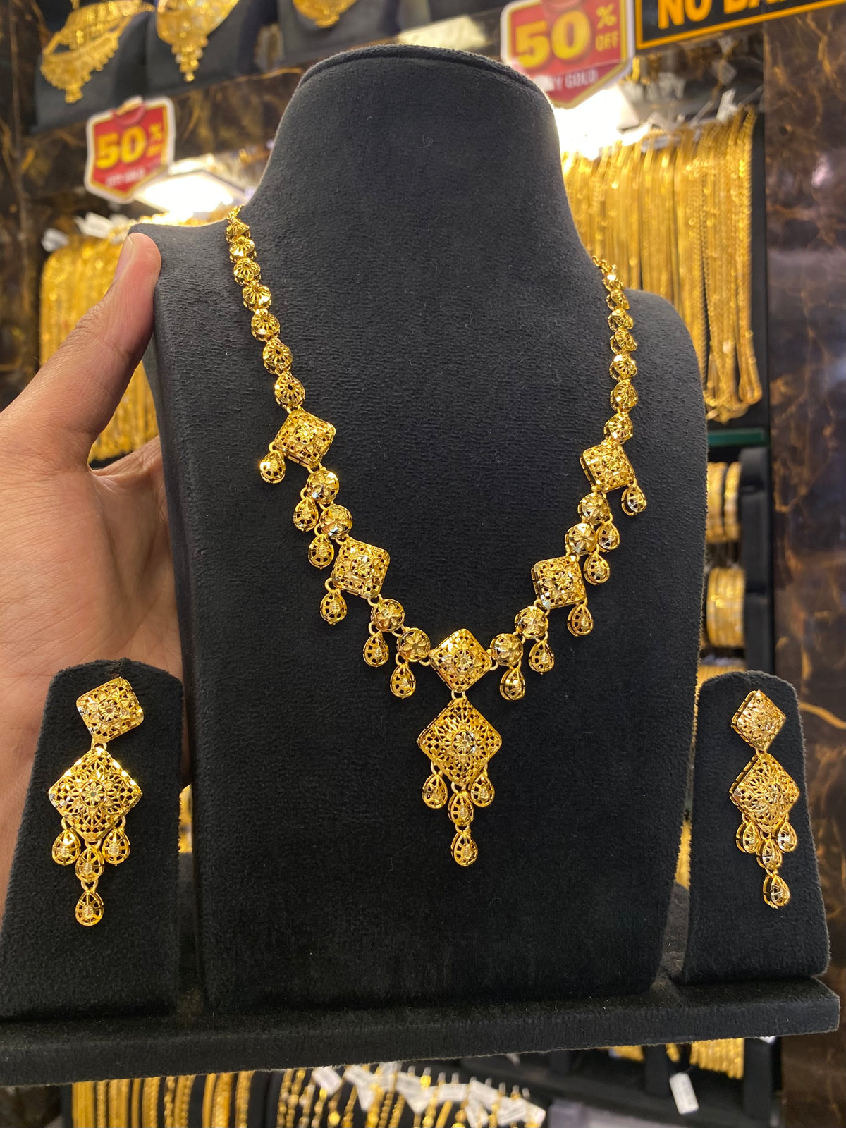 Turkish Style Middle/Short Set - Gold Plated