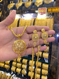 Turkish Style Pendant Set - Gold plated