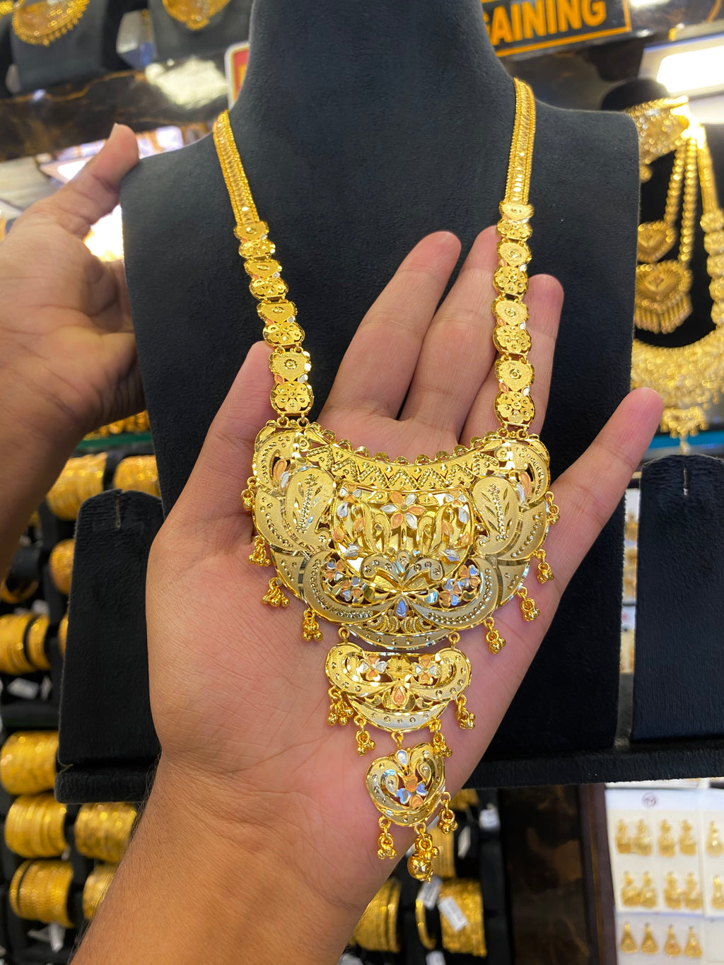 Calcutta Style Long Set Tri Mix - Gold Plated