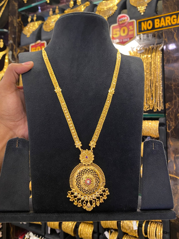 Calcutta Style Gold Plated Long Set