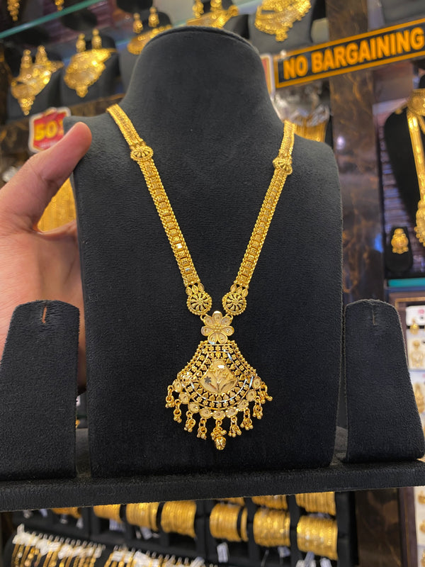 Indian Style Long Set Full Gold - Gold Plated