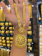 Indian Style Long Set Full Gold - Gold Plated