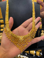 Calcutta Style Long Set Tri Mix -Gold Plated