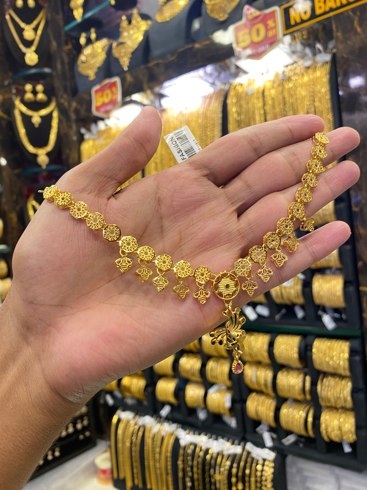 Turkish style neck set - Gold plated