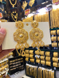 Turkish Style Earrings Full Gold - Gold Plated