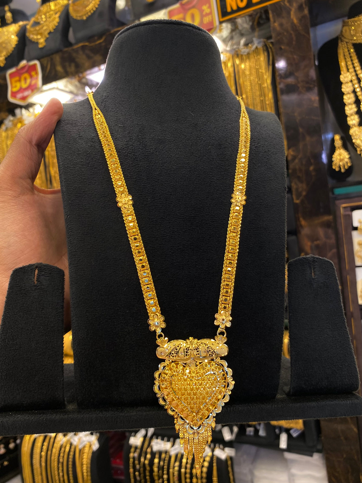 Indian Style Long Set - Gold Plated