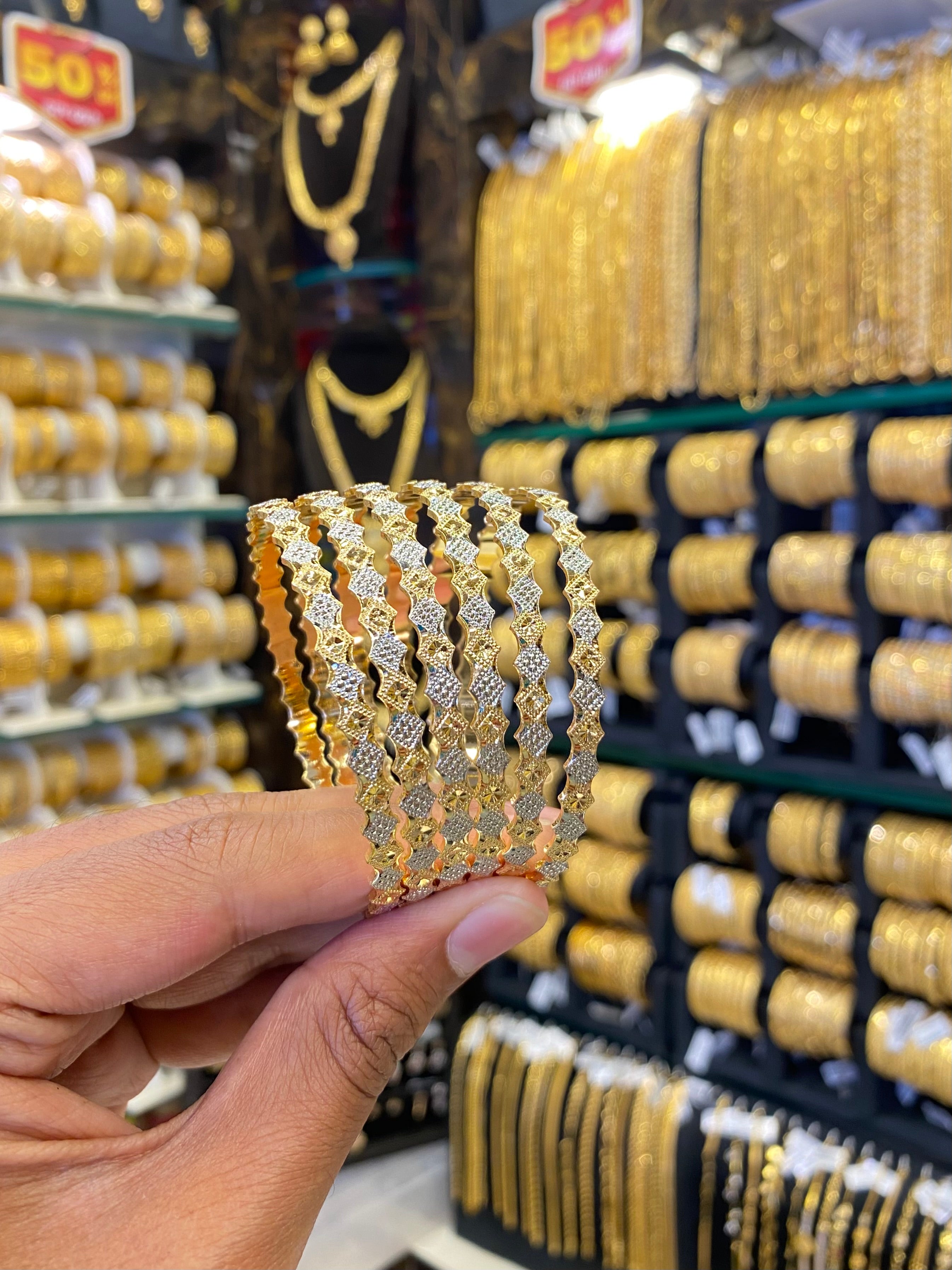 Arabic Bangles 6pcs set - Sleek style