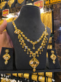 Turkish Style Neck Set 2Step Tri Mix - Gold Plated