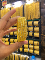 Gold Plated Bangle 4Pcs Full Gold