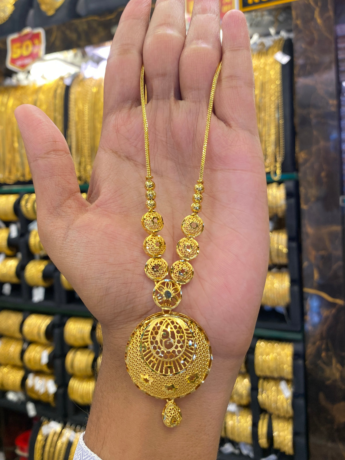 Turkish Style Sleek Set Middle - Gold Plated