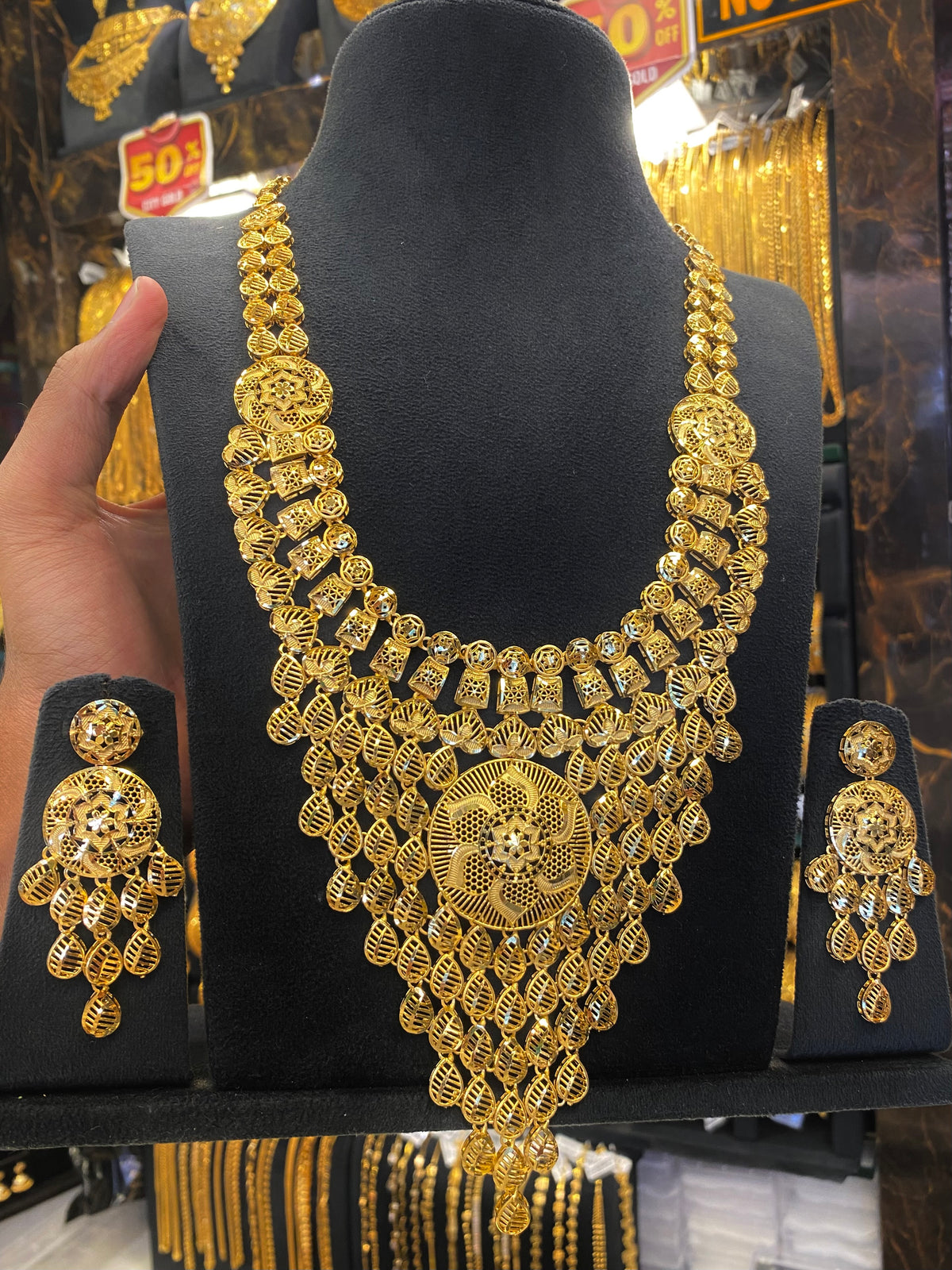 Turkish Style Bridal Set Heavy - Gold Plated