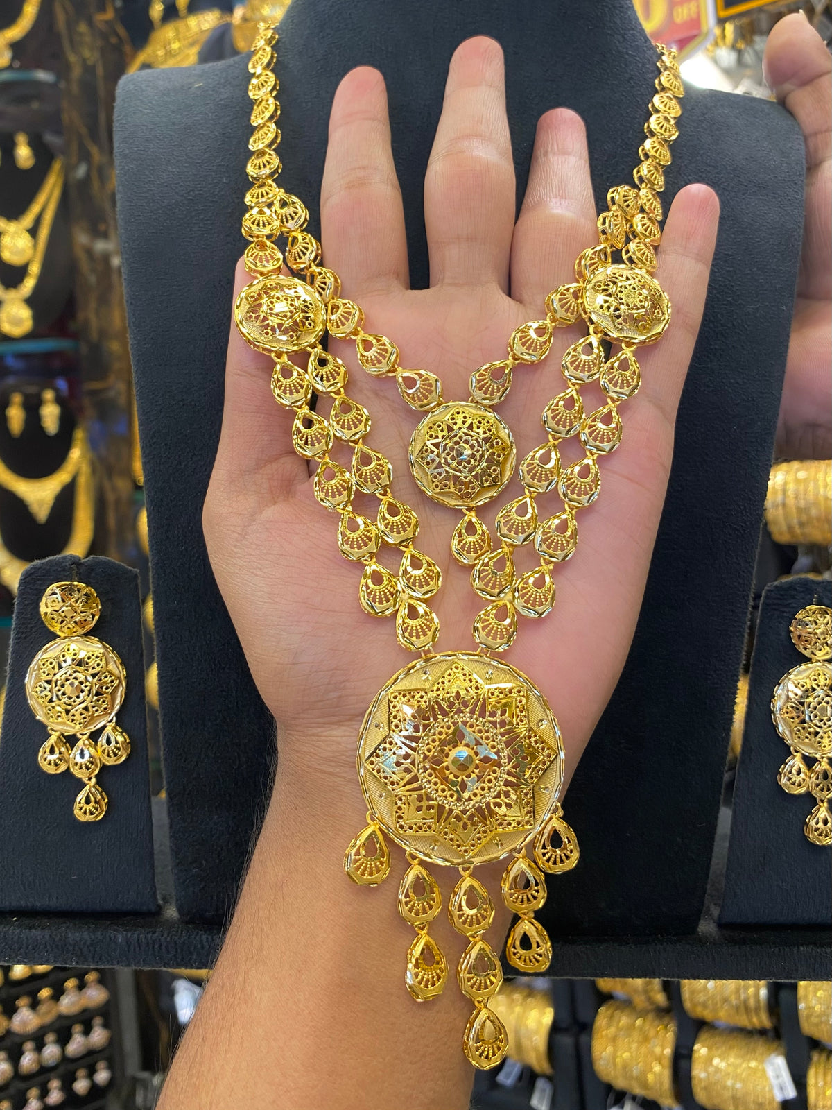 Turkish Style Long Set Full Gold Plated
