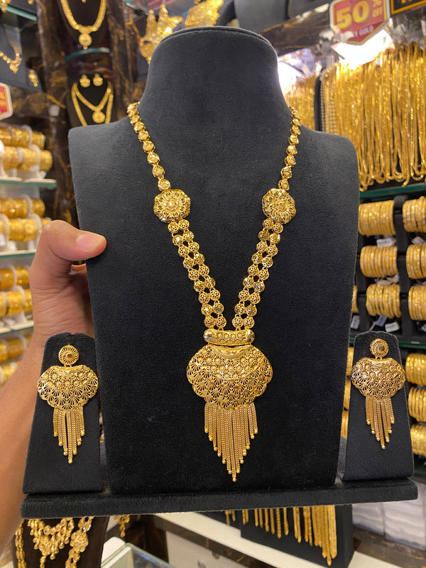 Turkish Style Long Set - Gold Plated