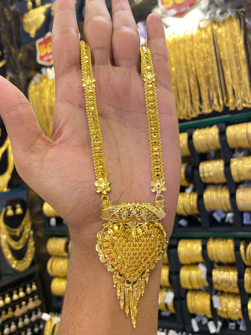 Indian Style Long Set - Gold Plated