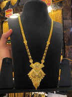Indian Style Long Set Full Gold - Gold Plated