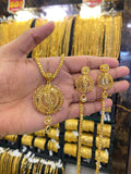 Turkish Style Pendant Set - Gold plated