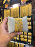 Gold plated Bangle 4pcs - Tri colour