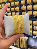 Gold plated Bangles set of 4