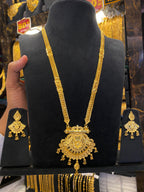 Indian Style Long Set Full Gold - Gold Plated