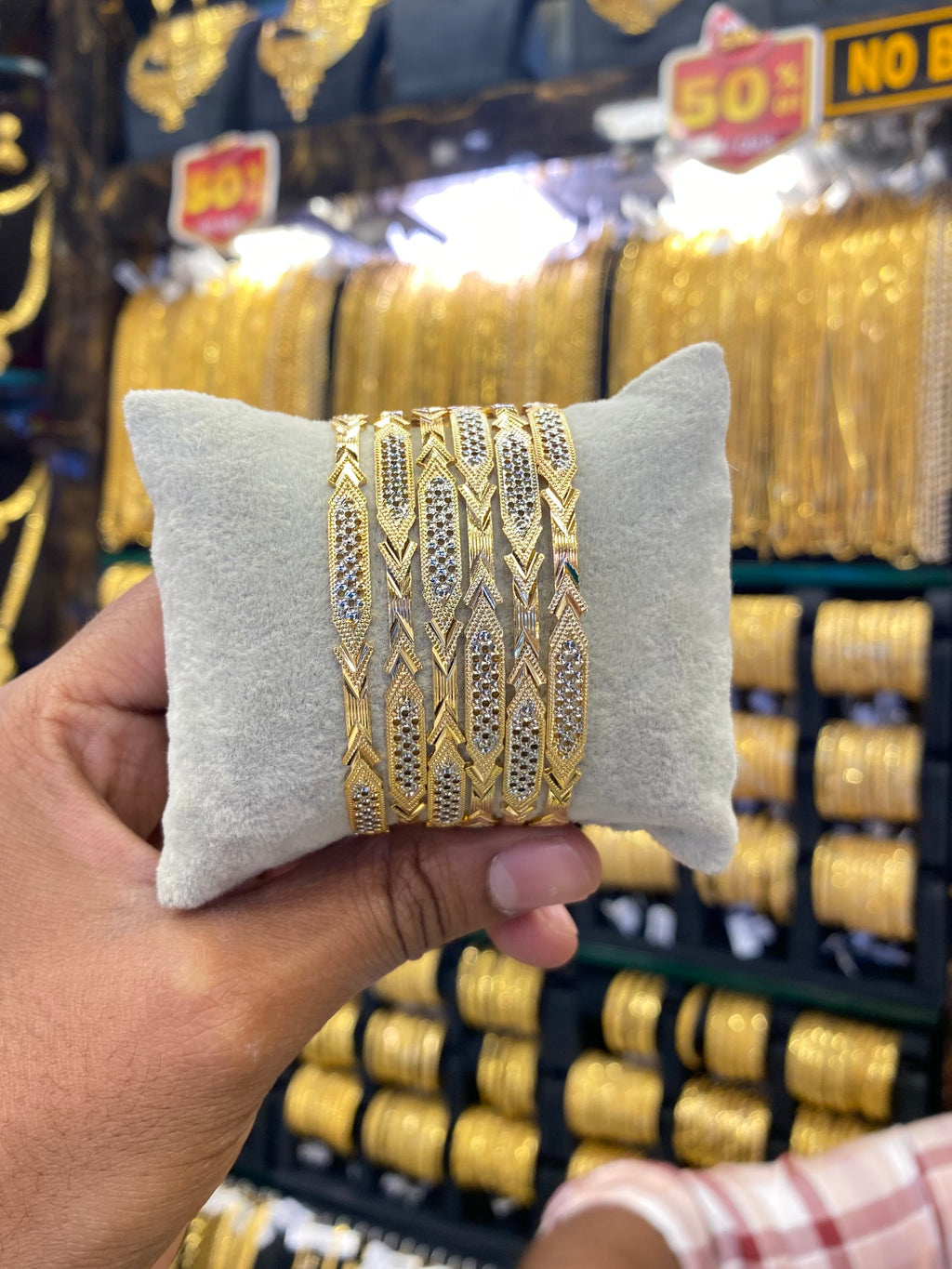 Arabic Bangles 6pcs set - sleek style