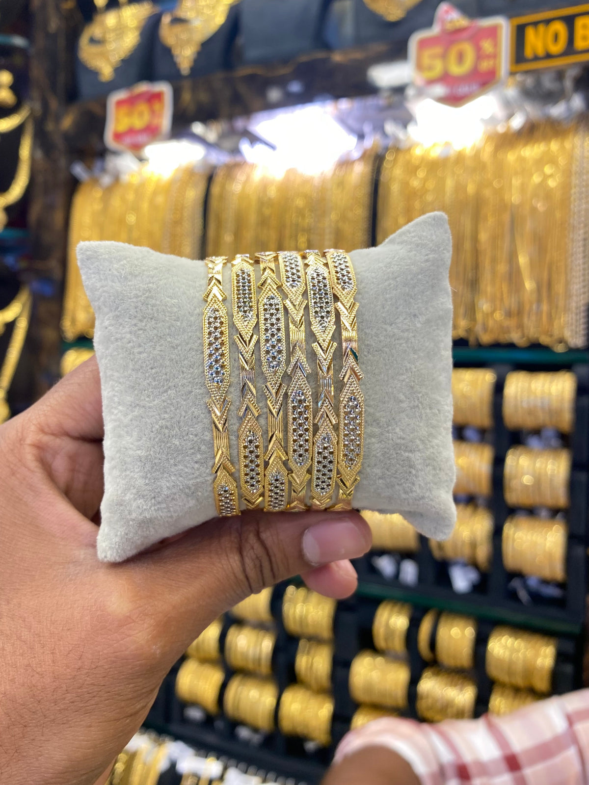 Arabic Bangles 6pcs set - sleek style