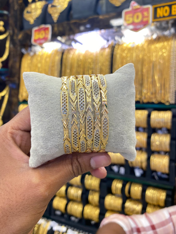 Arabic Bangles 6pcs set - sleek style