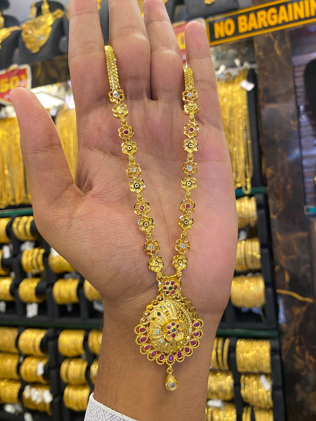 Statement Sleek Long Set - Gold Plated