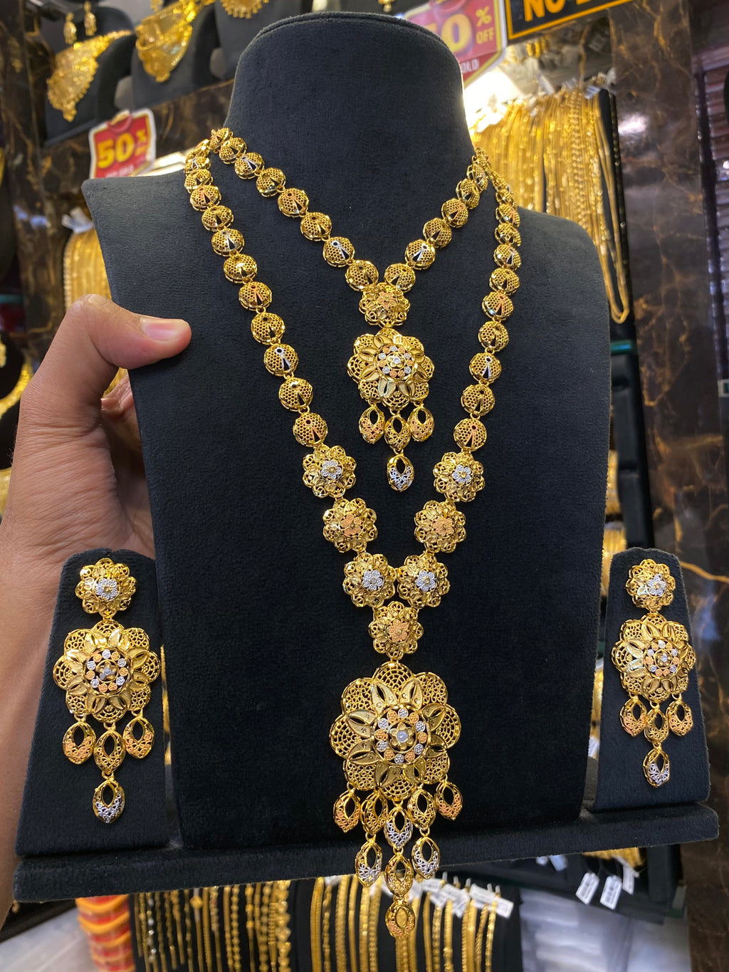 Turkish Style Combo Set Tri Mix - Gold Plated