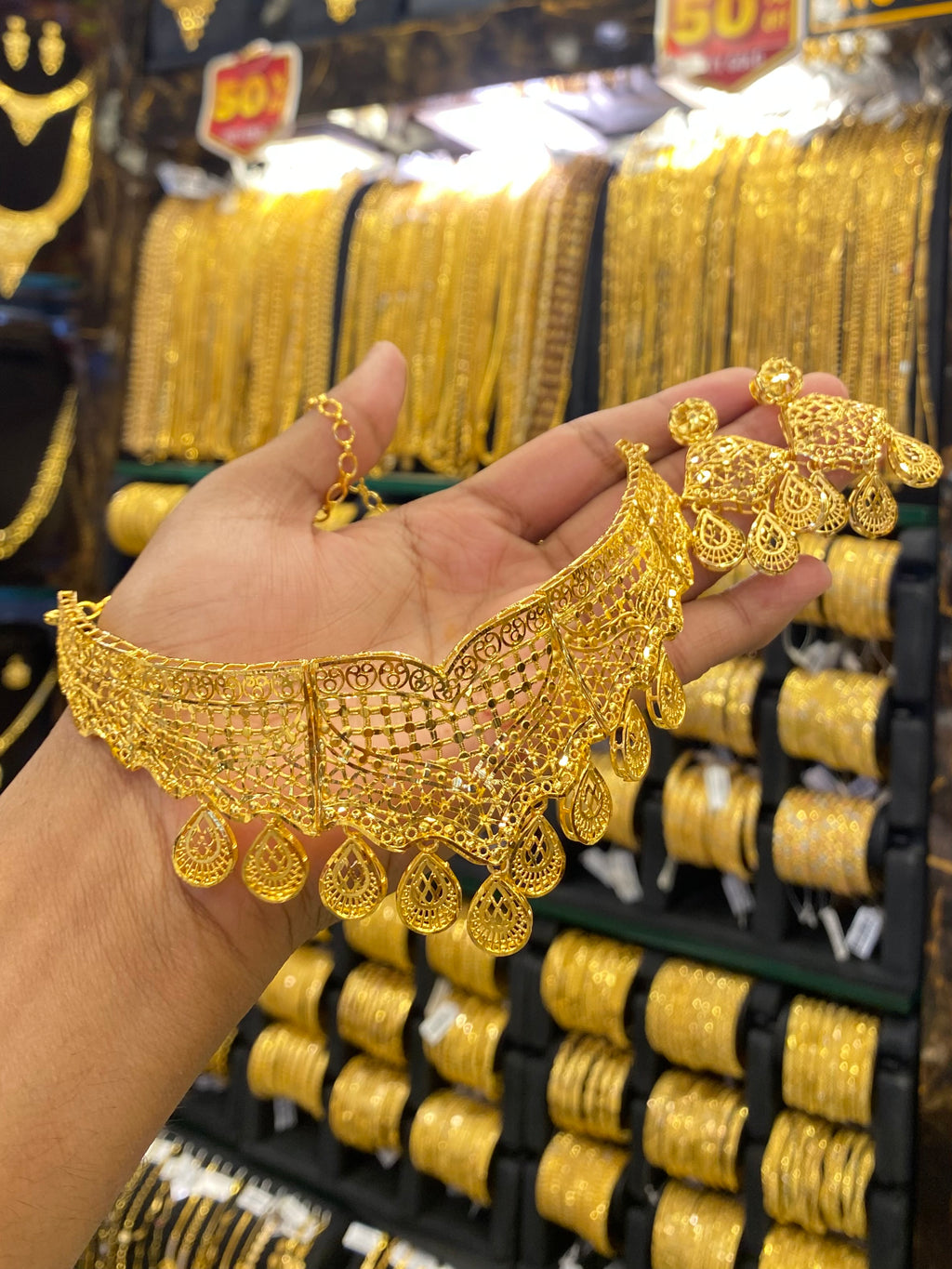 Gold Plated Turkish Choker Full Gold