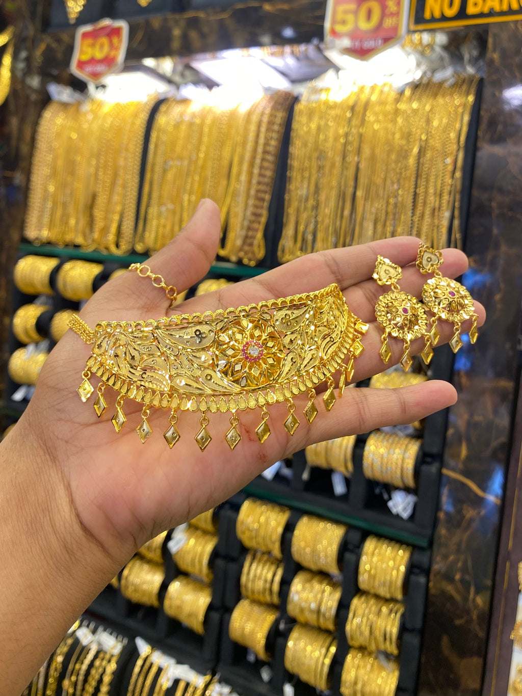 Gold Plated Calcutta Style Choker