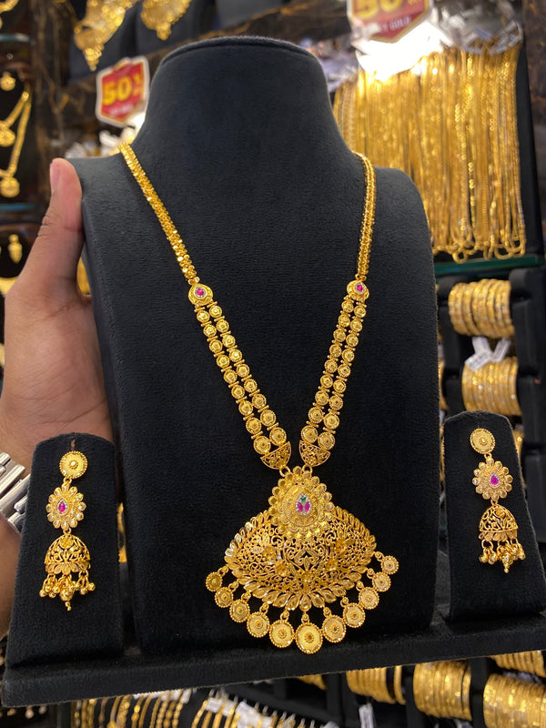 Calcutta Style Long Set - Gold Plated