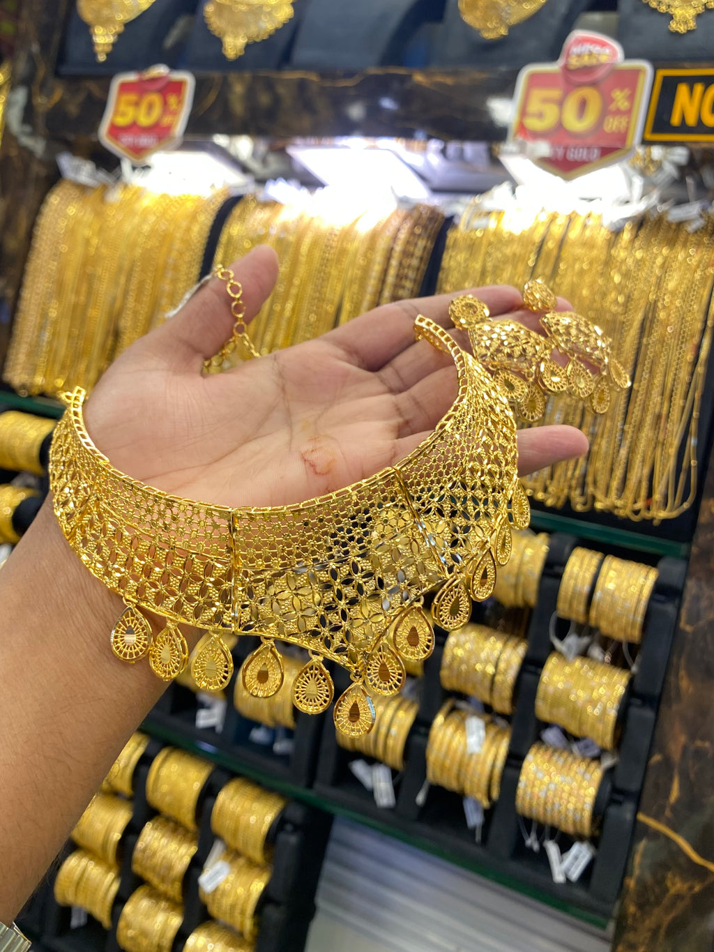 Gold Plated Turkish Choker Full Gold