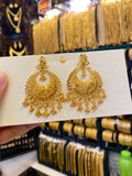 Chand Bali Medium Size Earrings - Gold Plated