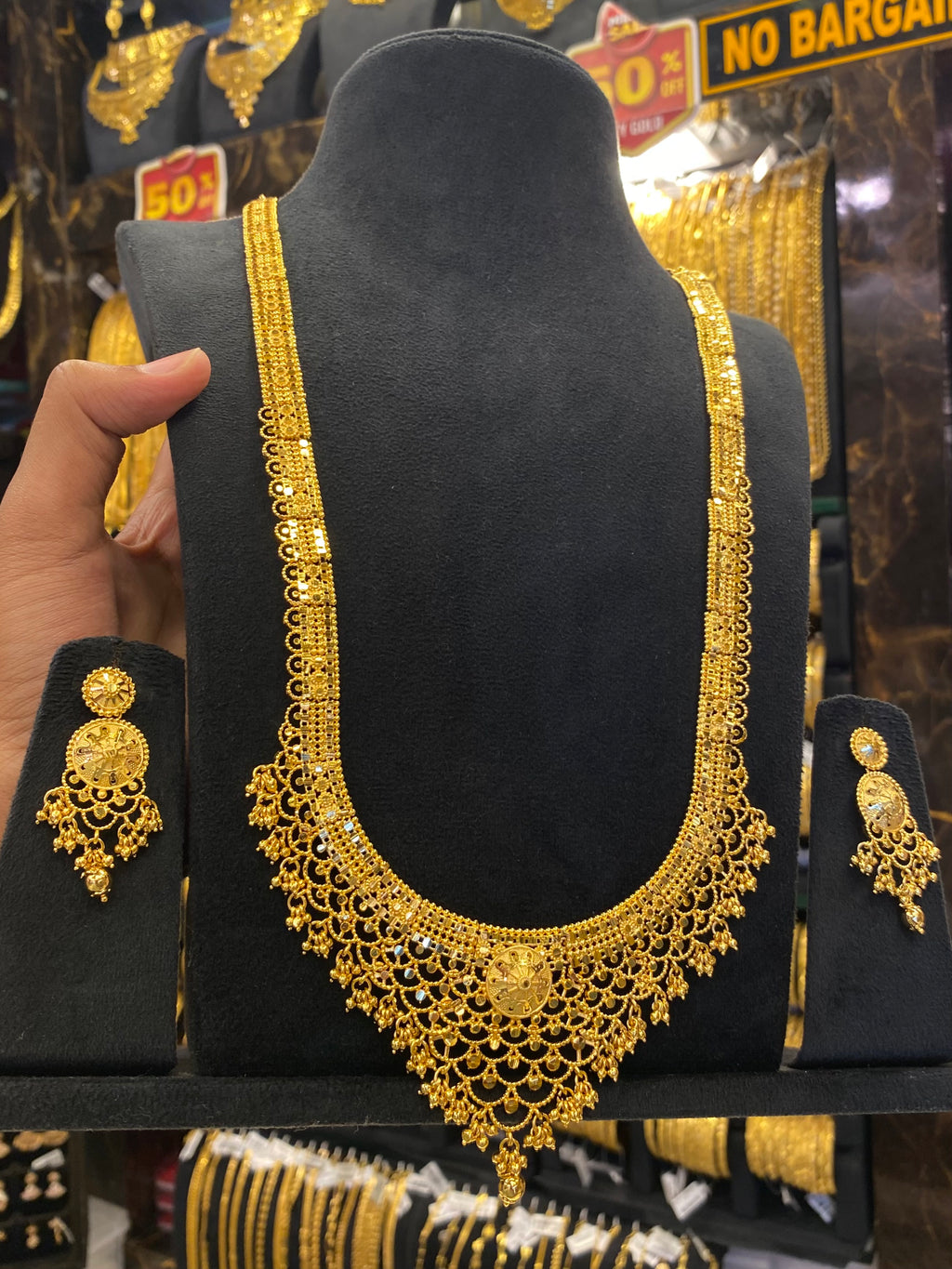 Calcutta Style Heavy Long Set - Gold Plated