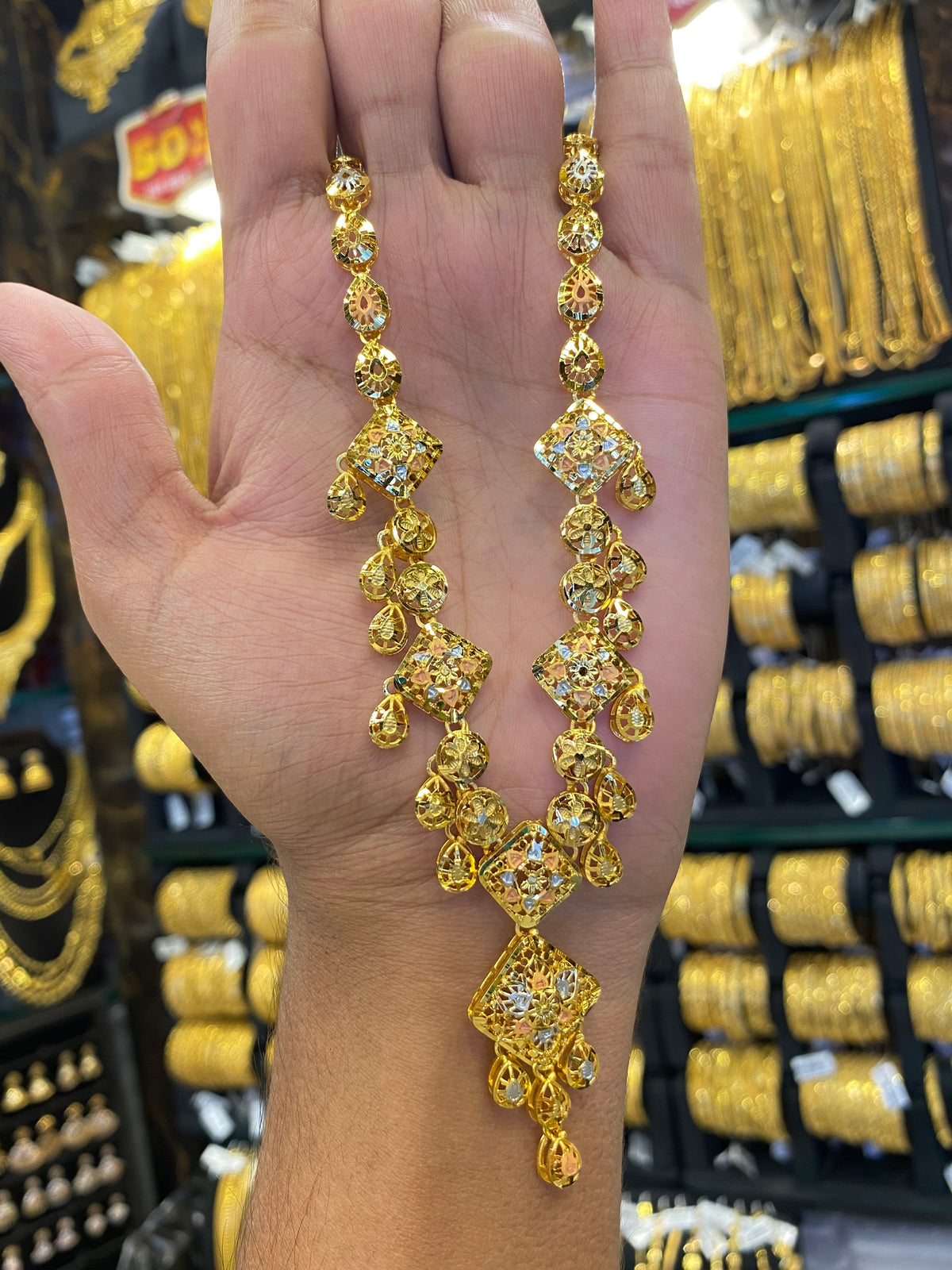 Turkish Style Middle/Short Set Tri Mix - Gold Plated