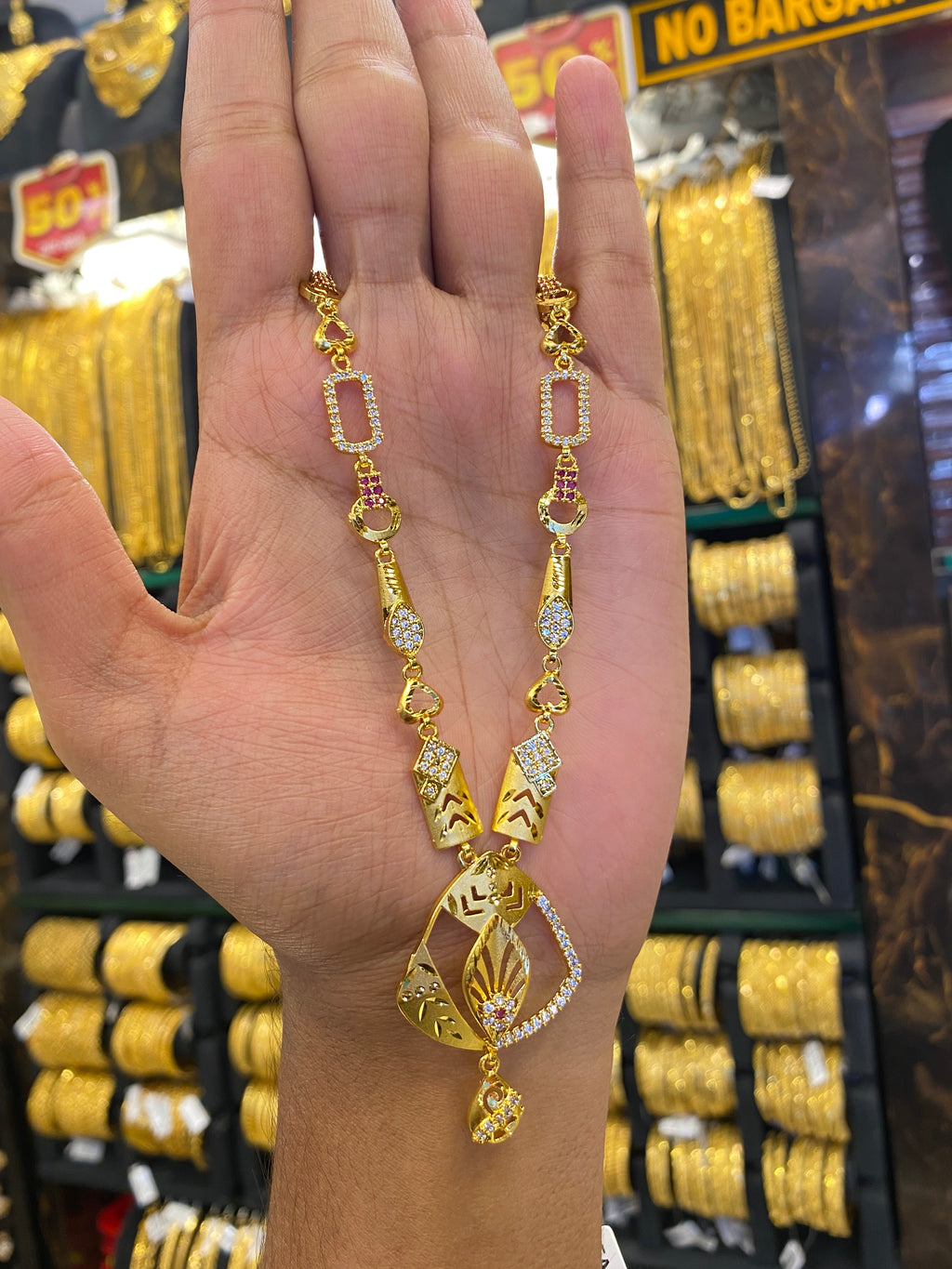 Statement Sleek Long Set - Gold Plated