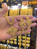 Turkish Style Pendant Set - Gold plated