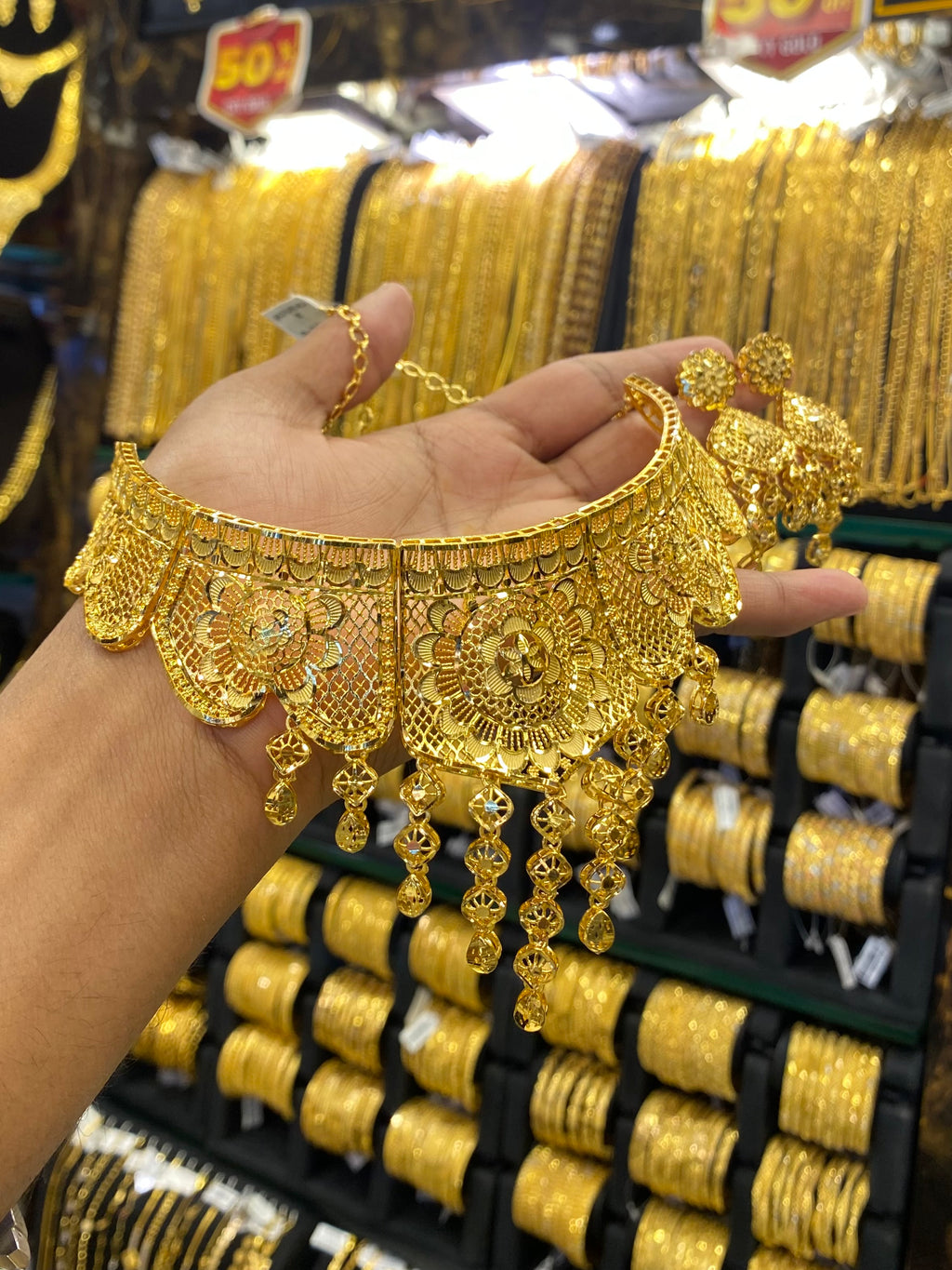 Gold Plated Turkish Choker Full Gold