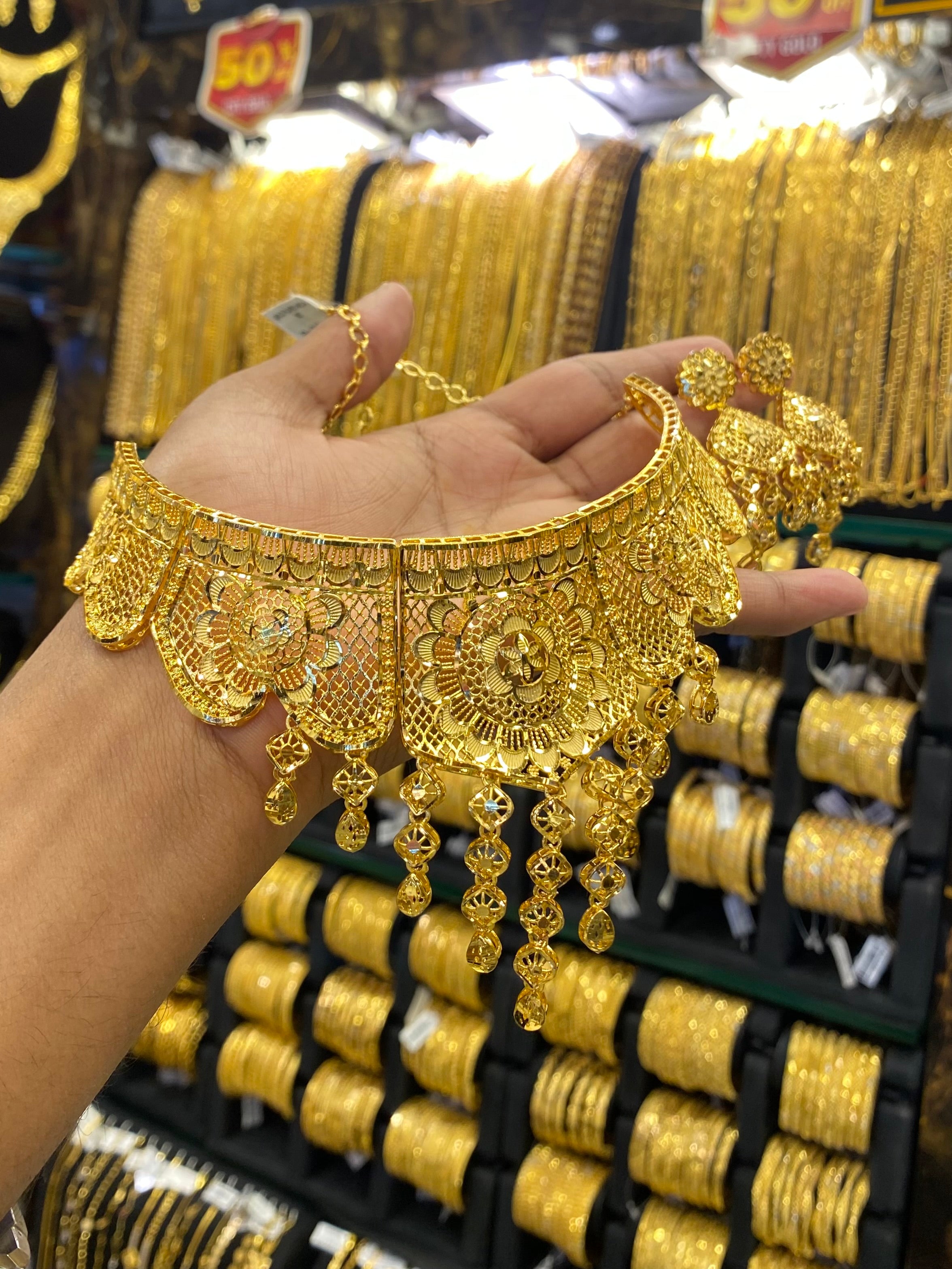 Gold Plated Turkish Choker Full Gold