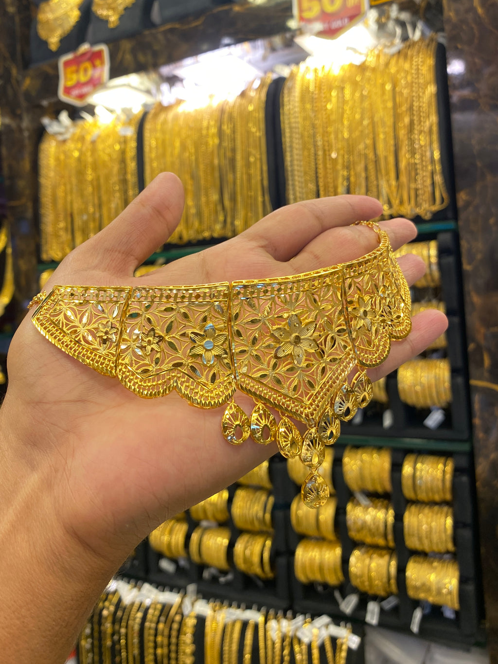 Turkish style Chocker set - Gold plated