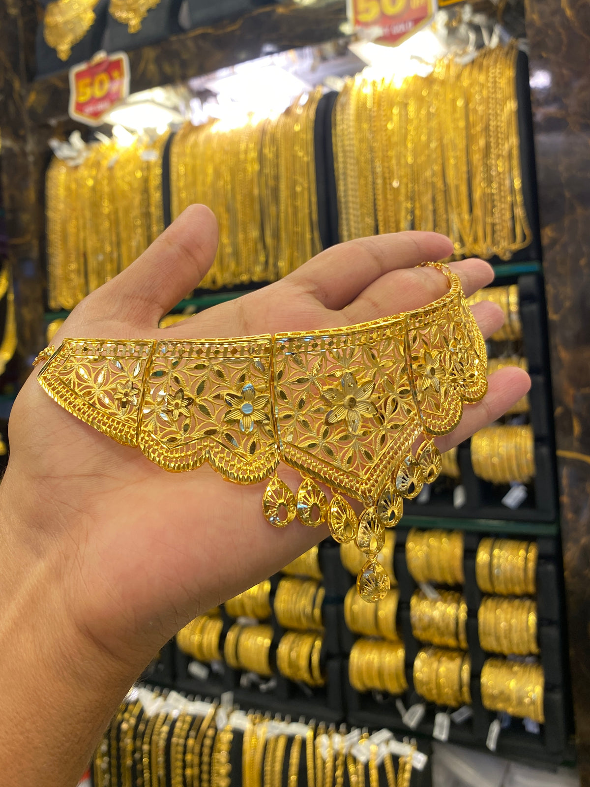 Turkish style Chocker set - Gold plated