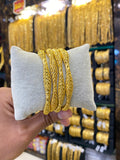 Gold plated Bangles Turkish style - 4pcs