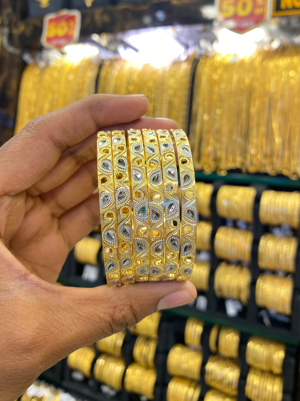 Arabic bangle Sleek style - 6pcs set