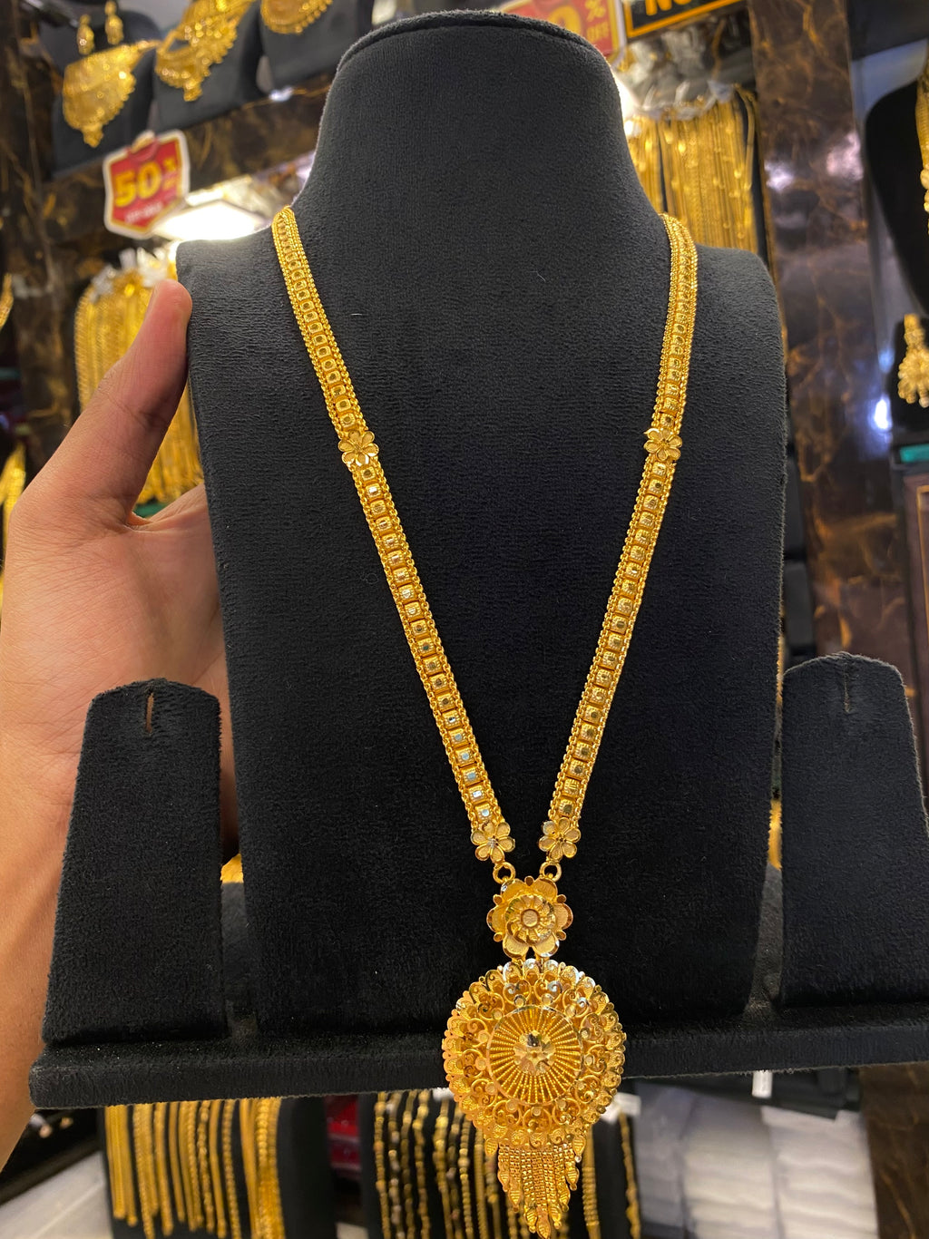 Indian Style Long Set - Gold Plated