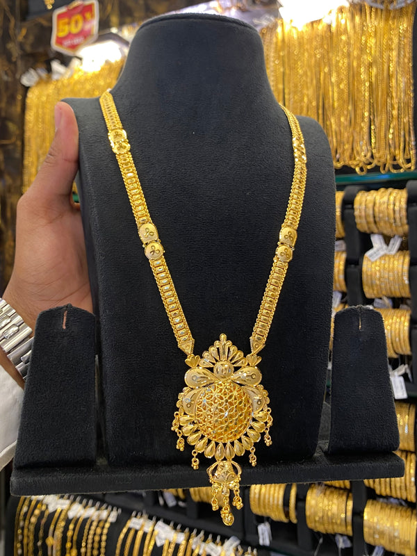 Indian Style Long Set Full Gold - Gold Plated