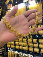 Turkish Style Neck Set Full Gold - Gold Plated
